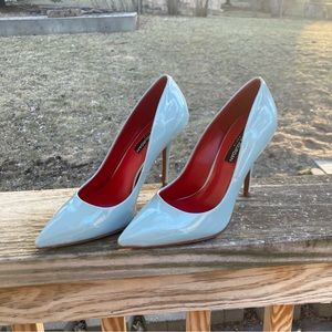 Womens Charles Jourdan Powder Blue Pointy Toe Stiletto Heels size 6